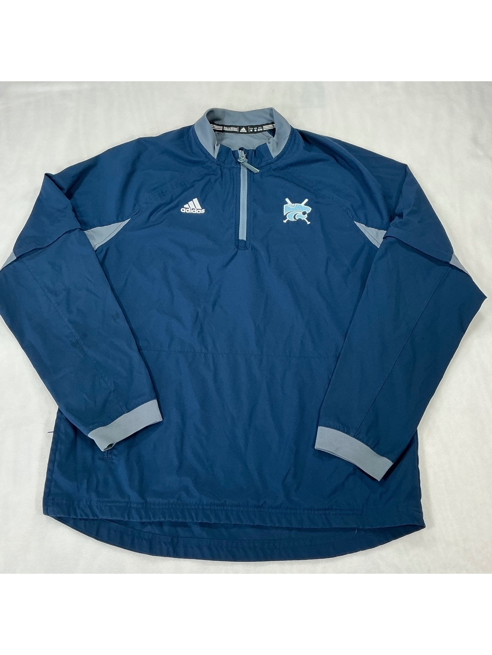 Adidas Golf 1/4 Zip Pullover Wind Jacket Men’s Medium Blue Lightweight